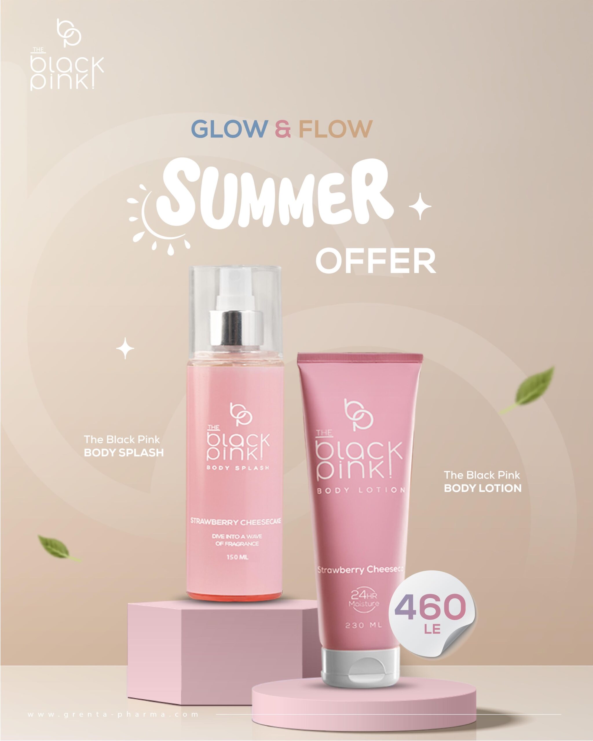 Strawberry Cheesecake (Body lotion and splash bundle)